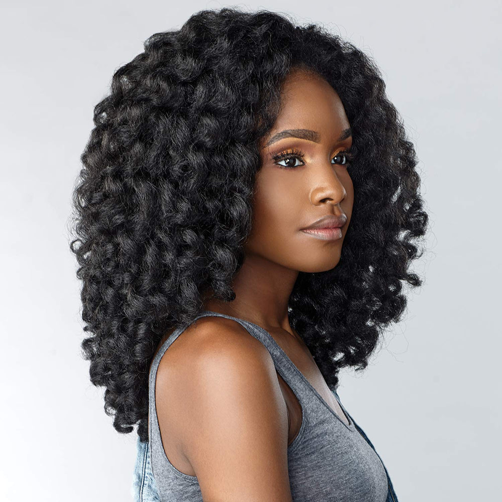 Sensationnel textured half wig ready to blend with natural hair