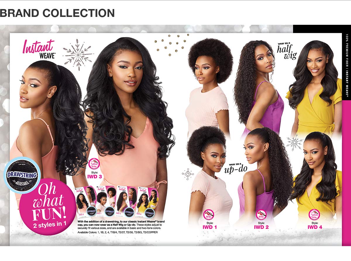 Sensationnel Instant Weave Hair Blend close-up reveals silky texture blending look