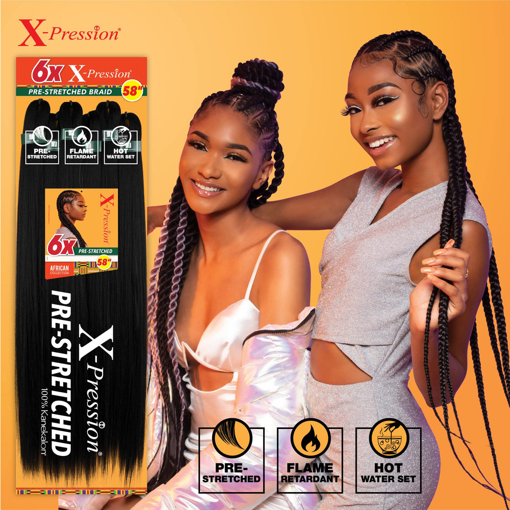 Sensationnel X-PRESSION box braid ready hair for versatile protective styles