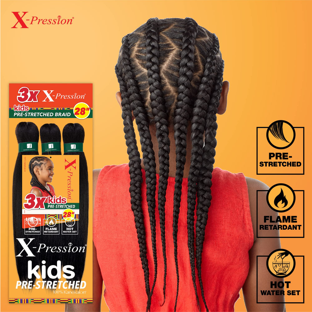 Preview of box braid and twist styles with Sensationnel X-Pression textures