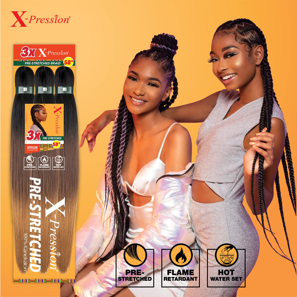 Sensationnel X-pression flame retardant braid label communicates safety-focused design.