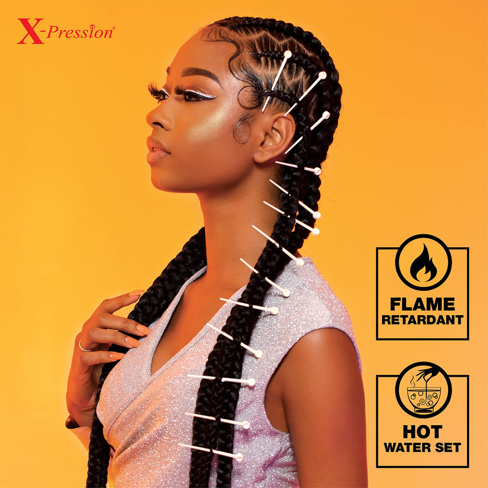 Sensationnel X-pression locs and twists braid hair for protective versatility