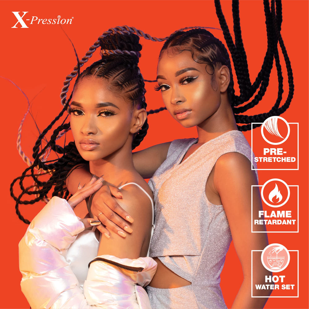 Sensationnel X-pression box braid-ready hair, quick setup