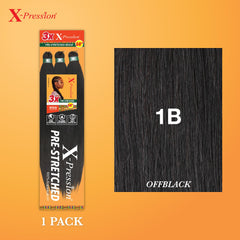 Sensationnel X-pression flame retardant Kanekalon braid 58in for longer-lasting styles.