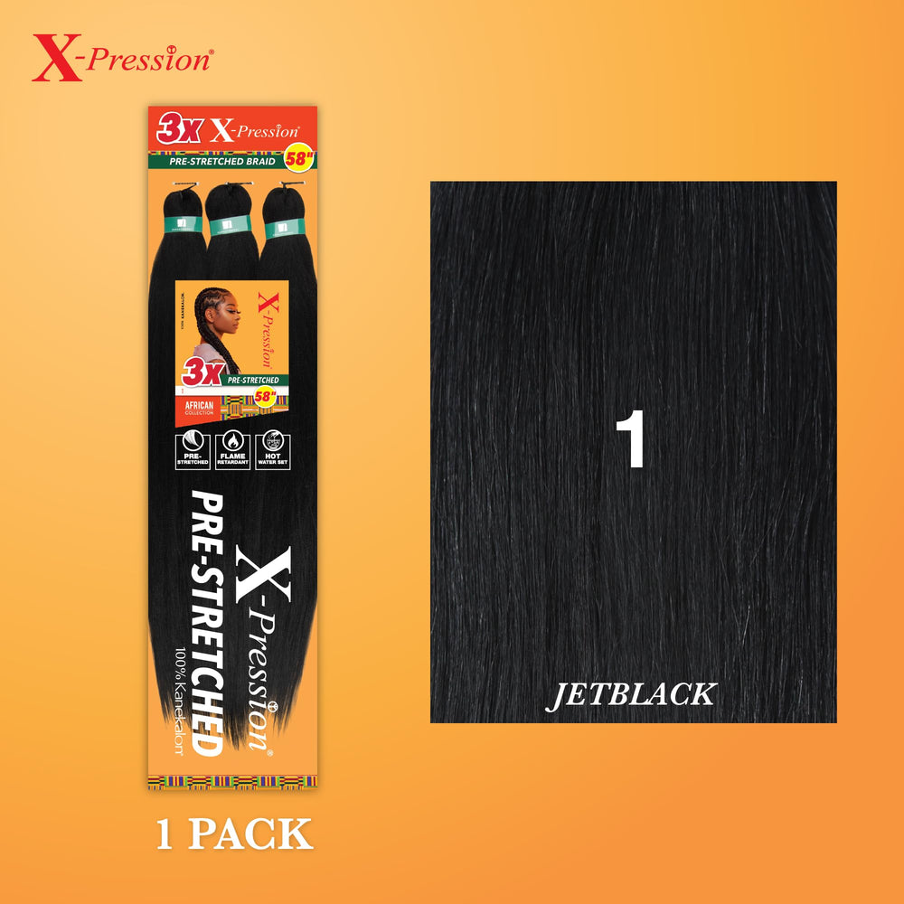 Sensationnel X-pression flame retardant Kanekalon fiber for durable protective styling.