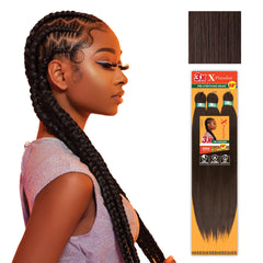 Sensationnel X-pression pre-stretched braiding hair in 58 inches for long-lasting box braids