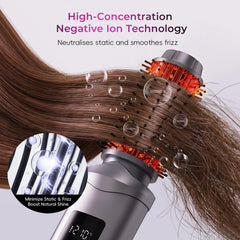 Sensawaves cordless brush with LCD display for precise temperature control