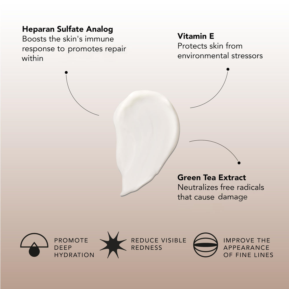 Sente formula highlighting green tea extract and vitamin E for antioxidant support.