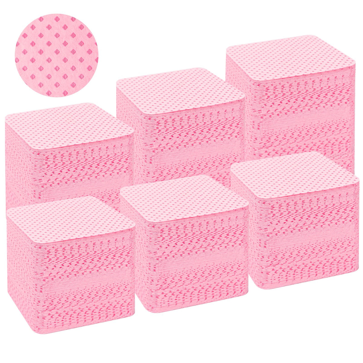 Seonggong lint-free nail wipes close-up showing 540-piece pack for polish removal.