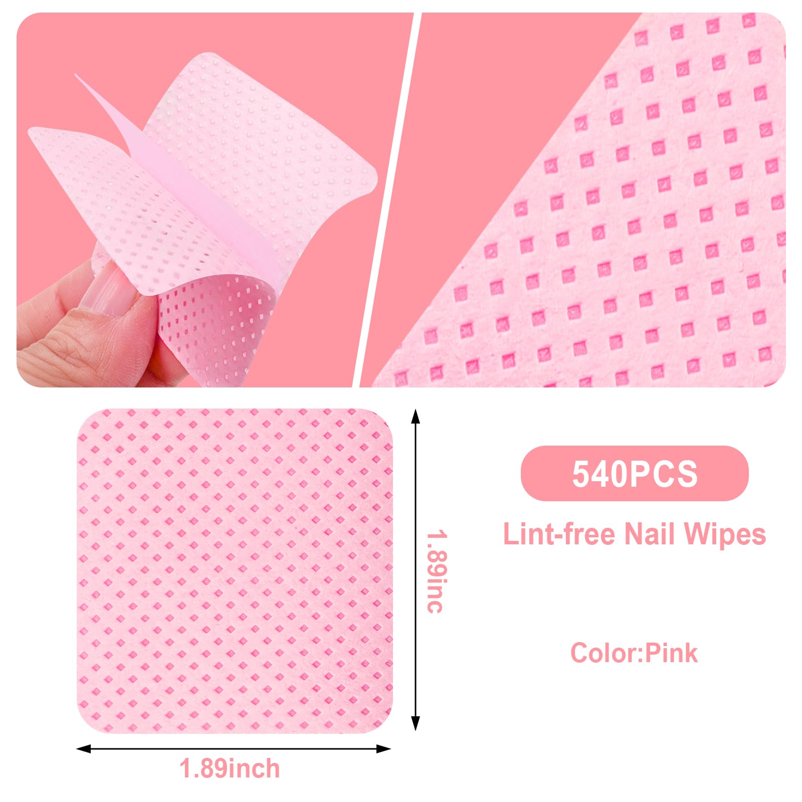 Seonggong lint-free nail wipes ready to use with acetone or alcohol.