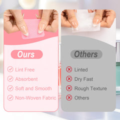 Seonggong nail wipes show compact 1.96-inch squares for precise use.