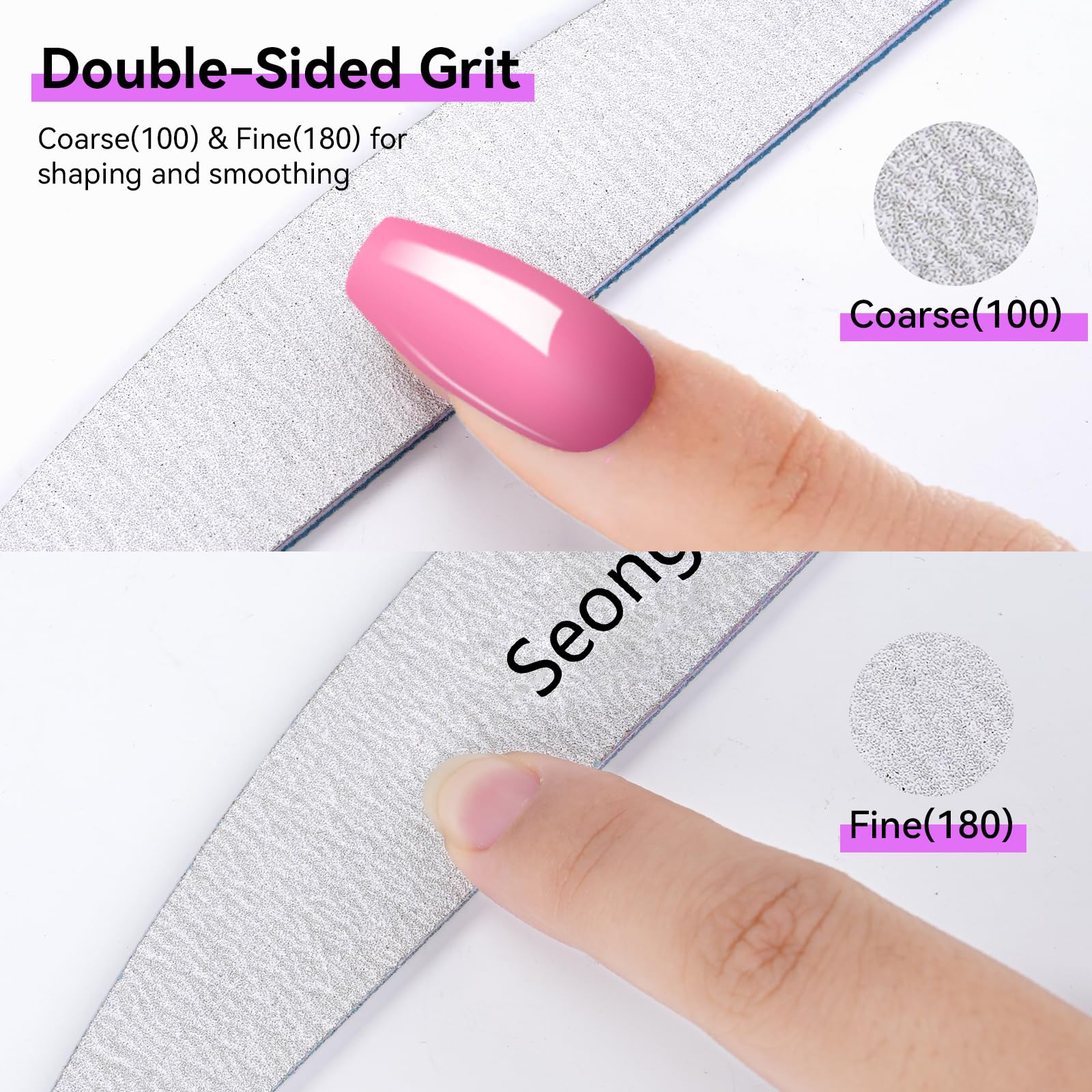 Seonggong professional-grade nail files for smooth results.