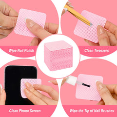 Seonggong toallitas para uñas sin tejido: suaves y absorbentes para limpieza precisa.