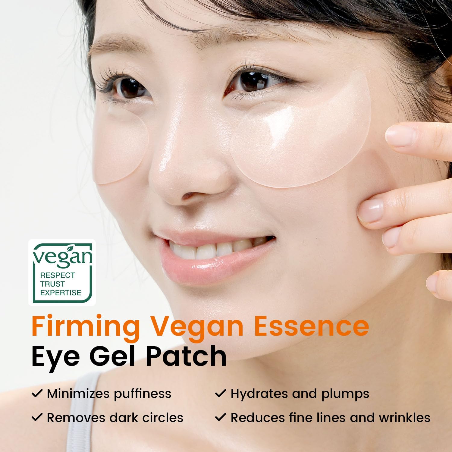Parche hidrogel SEONGLOW con brillo y frescura para ojos.
