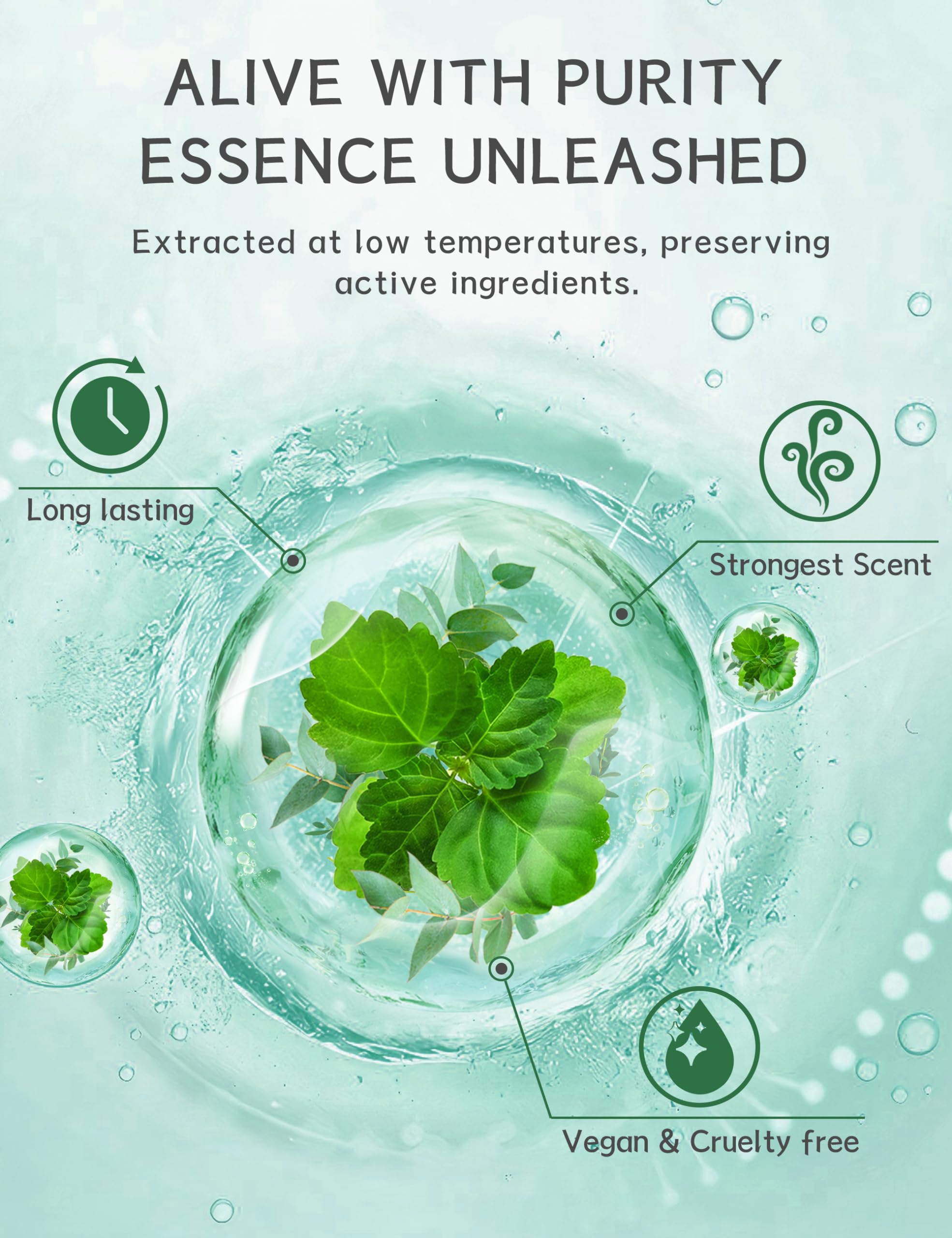 SEONNIX time-release technology provides prolonged aroma without overwhelming the senses.
