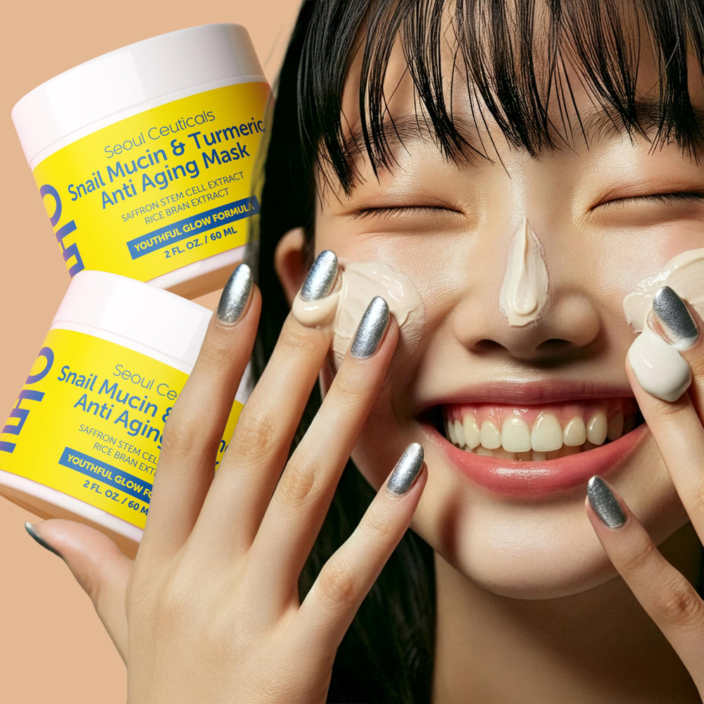 SeoulCeuticals máscara coreana de caracol, ideal para rutinas de belleza coreana en varios pasos.