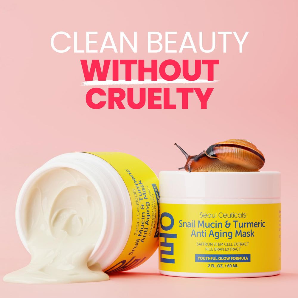 SeoulCeuticals máscara coreana de caracol, textura cremosa que no se seca por completo.