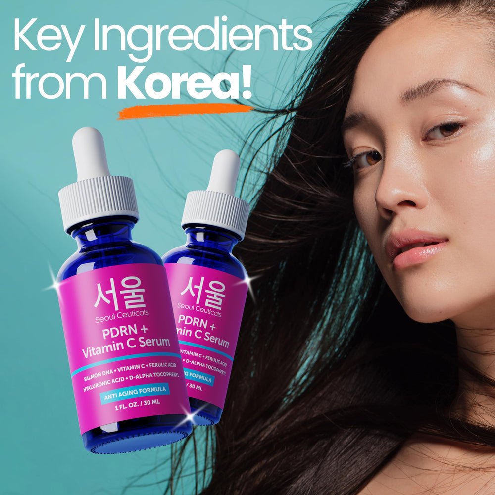 SeoulCeuticals PDRM serum application scene suggesting quick-absorb formula