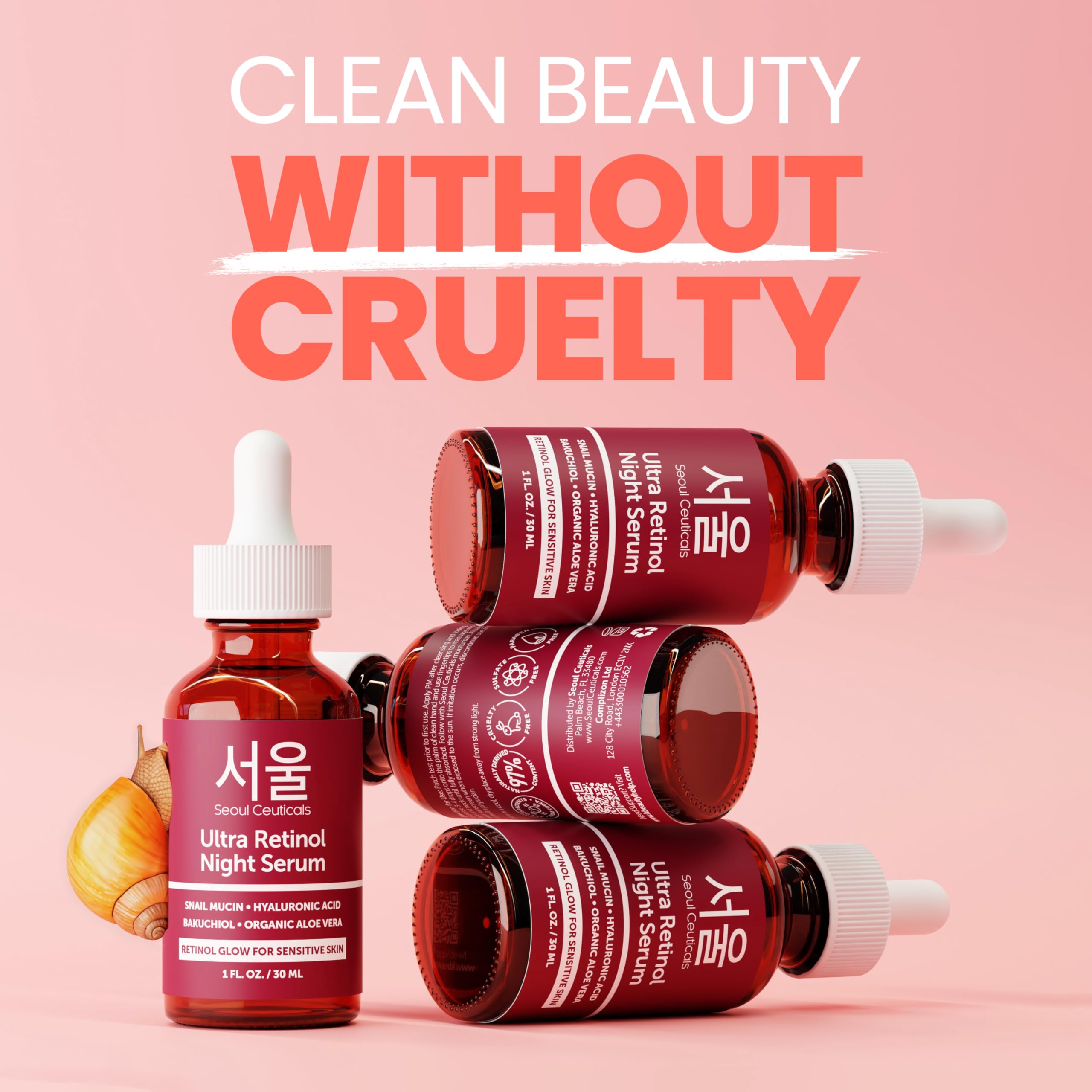 SeoulCeuticals sérum nocturno, textura suave y luminosidad natural.