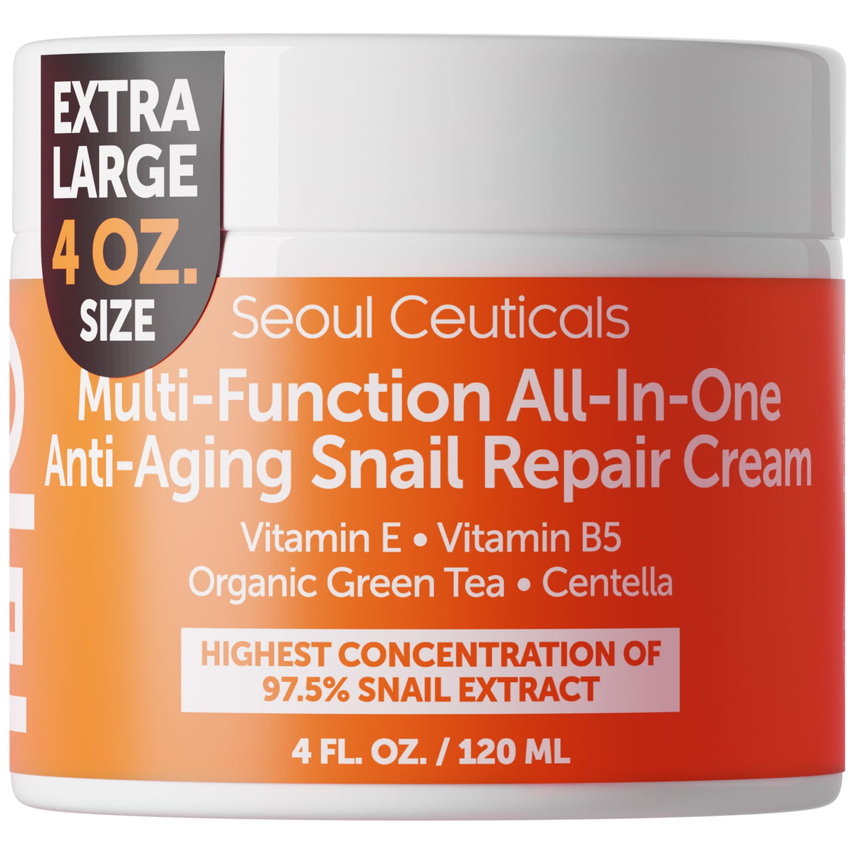 SeoulCeuticals snail mucin 97.5% bottle highlights potent hydration potential.