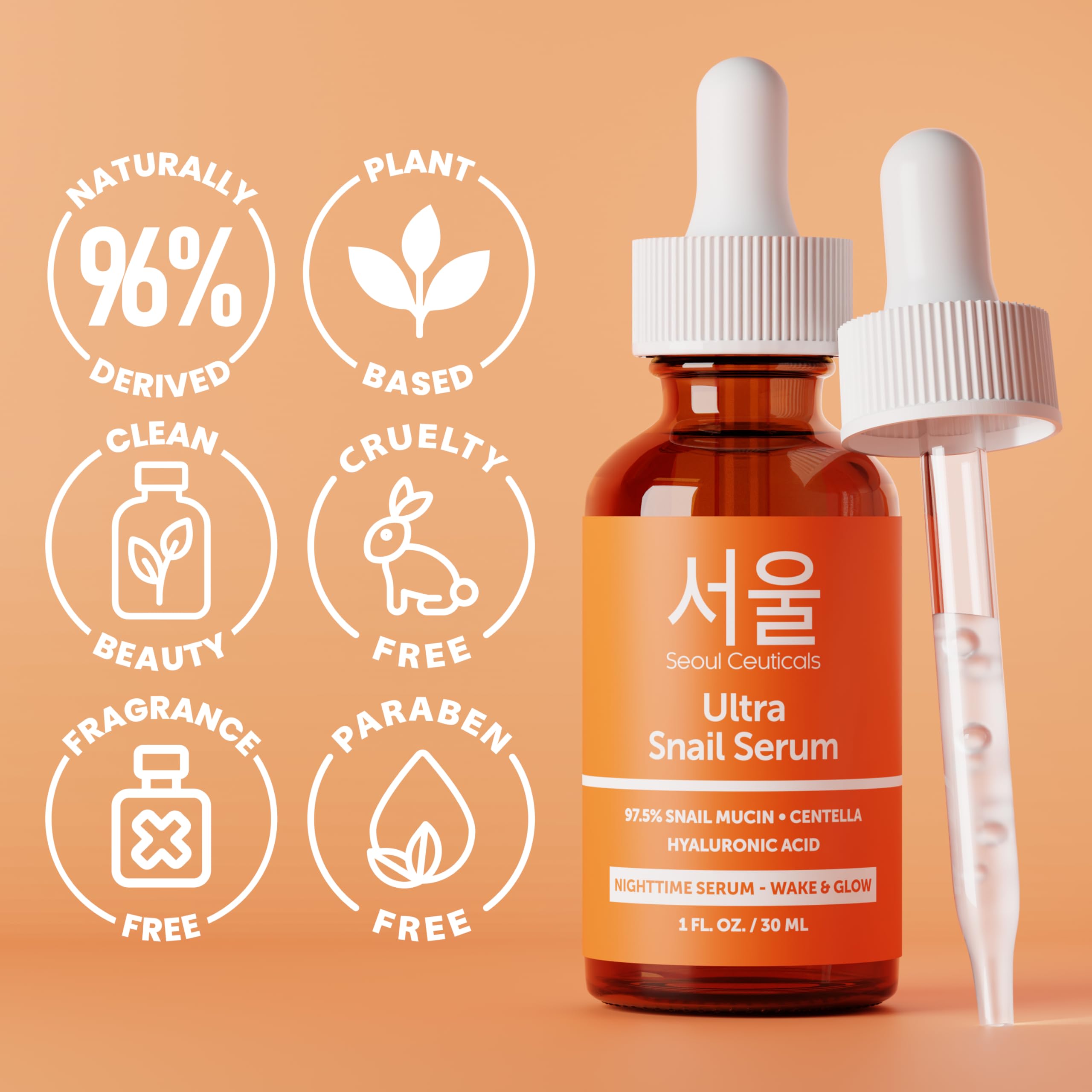 Ácido hialurónico en SeoulCeuticals para hidratación suave.