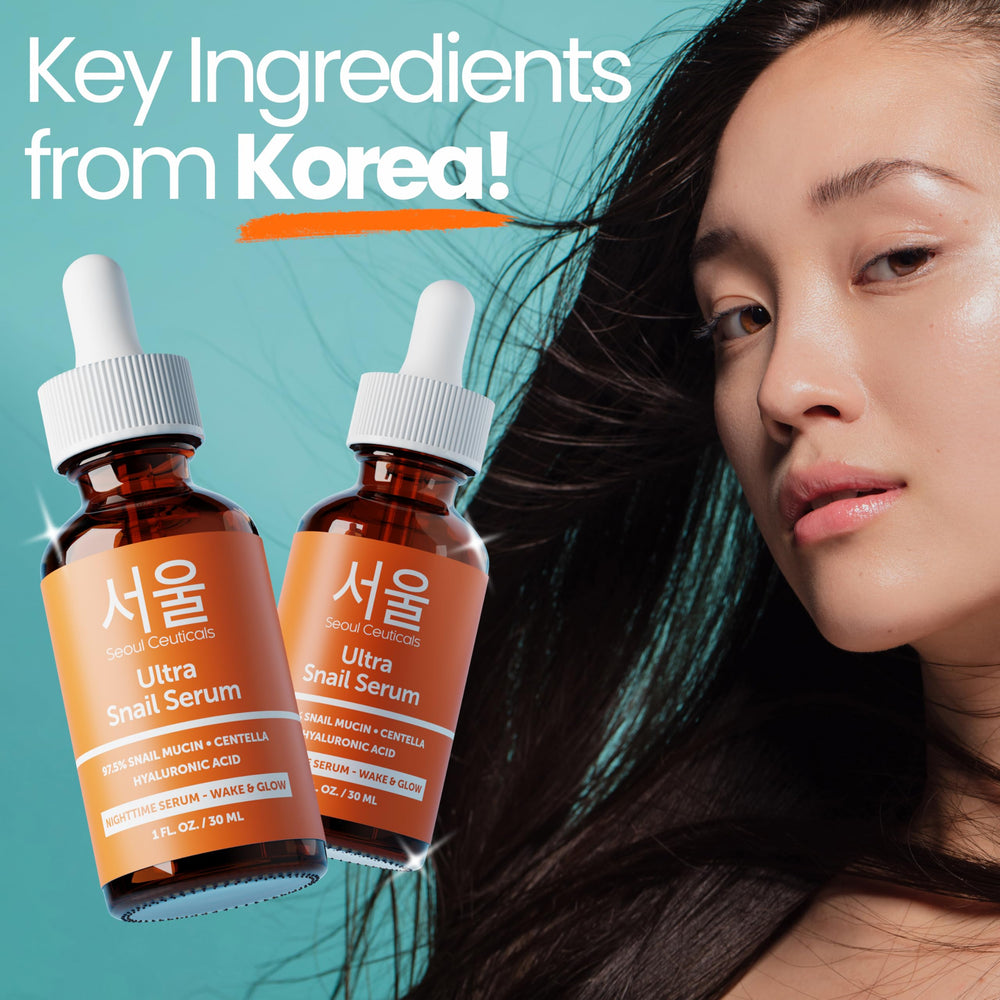 Rutina nocturna con suero SeoulCeuticals para despertar con brillo.