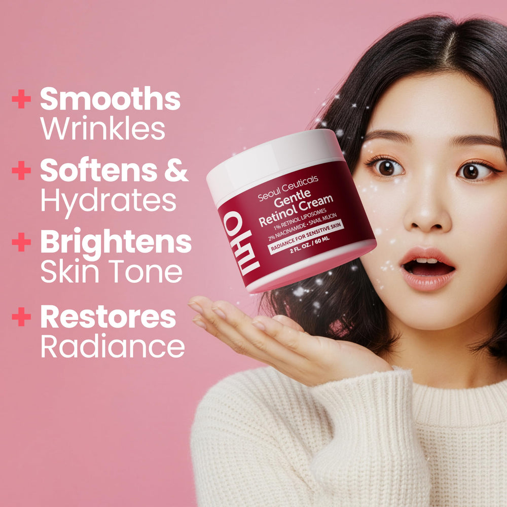 SeoulCeuticals textura crema retinol suave para uso nocturno