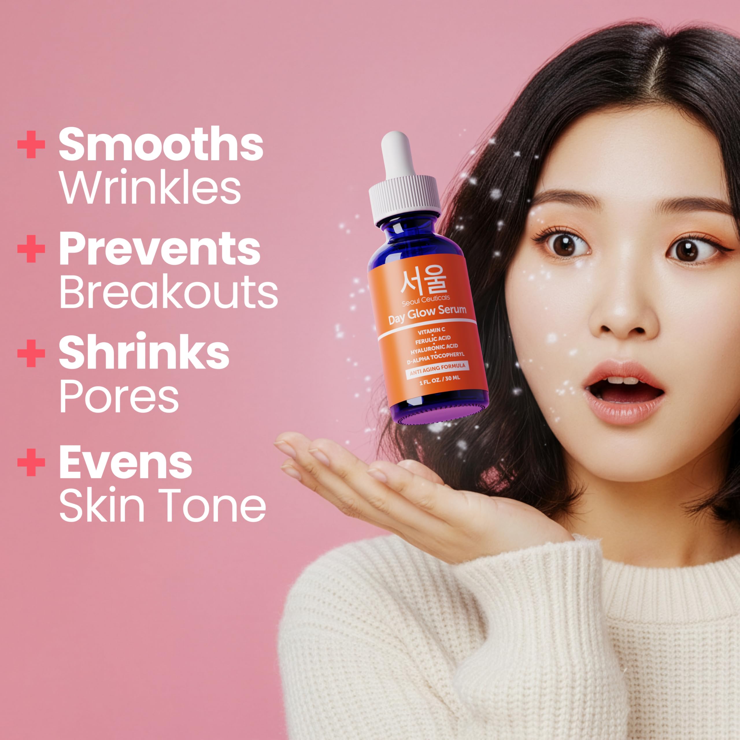 SeoulCeuticals dropper-dispense close-up showing precise application and hydration.