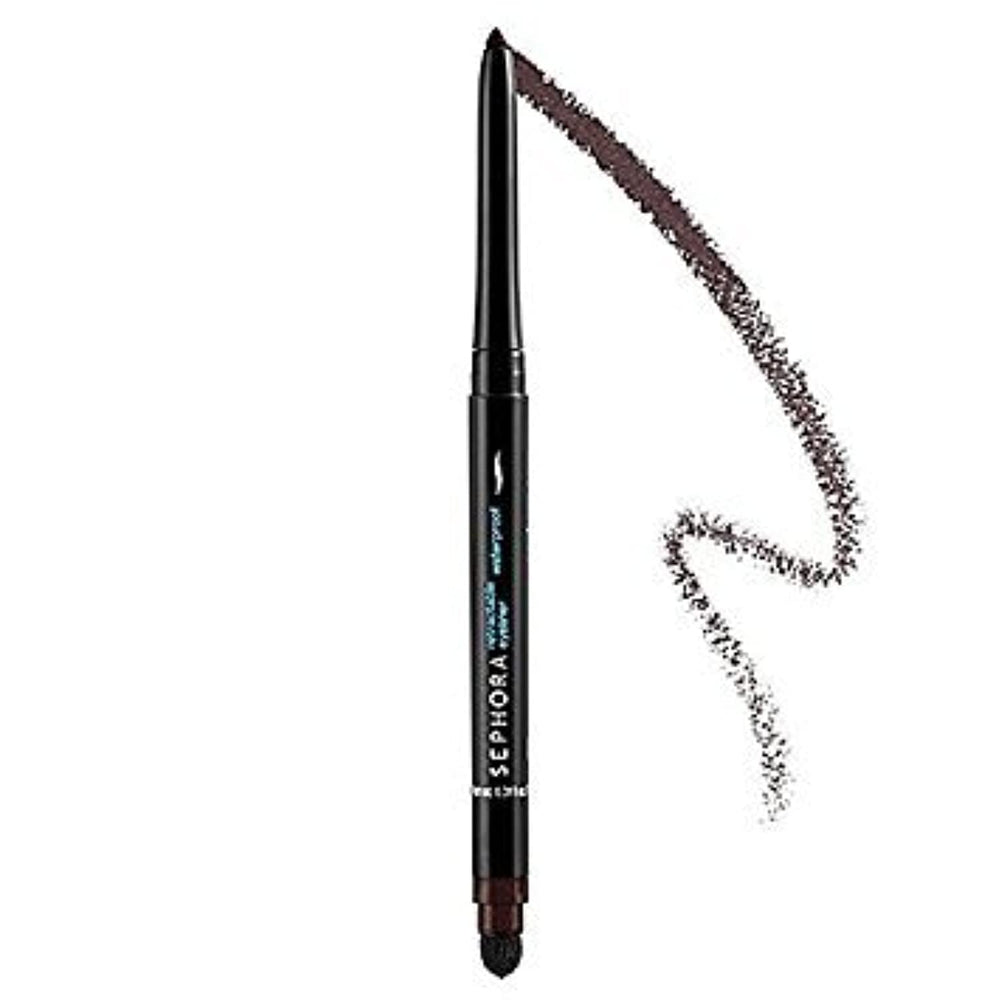 Muestra de color marrón mate del delineador Sephora para un look natural.