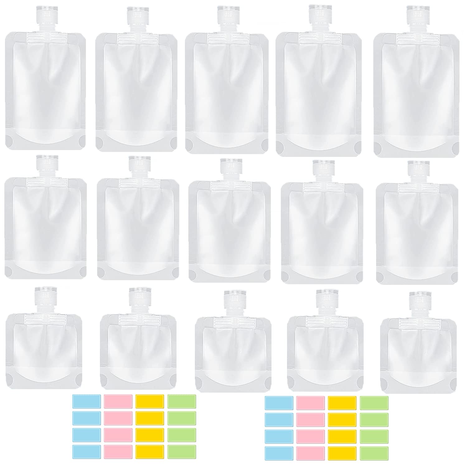 SEQUHITKU 17-pack travel pouches with leak-proof design protect luggage on trips