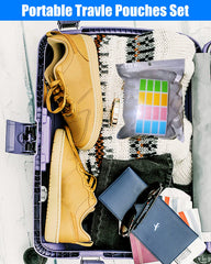SEQUHITKU stand-up pouches save space and prevent spills in luggage