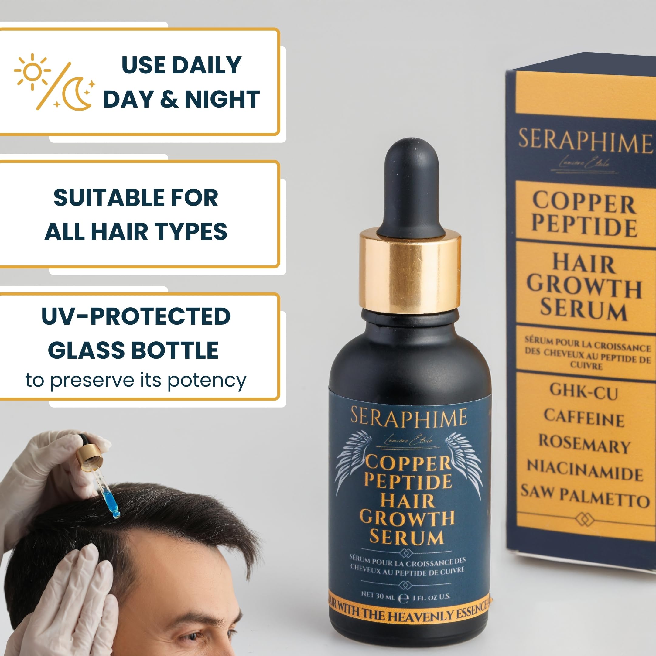 Seraphime panthenol hydration close-up showing soothing moisture.