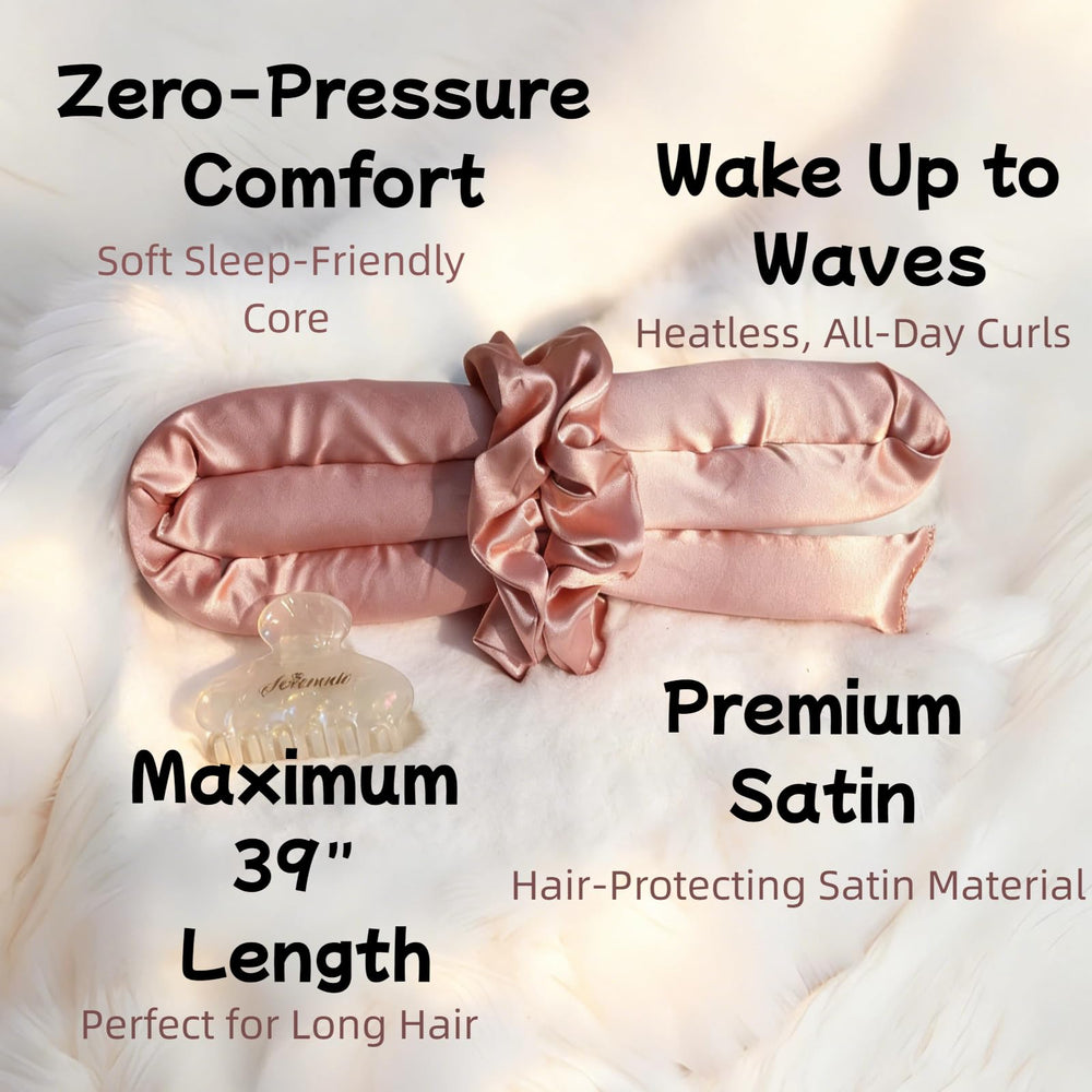 SERENADE satin scrunchies pack for secure, frizz-free overnight styling