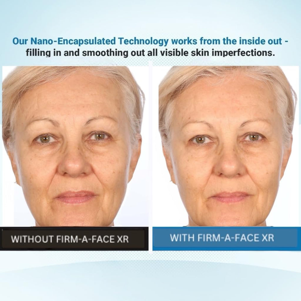 Close-up showing pores blurred with Firm A Face XR