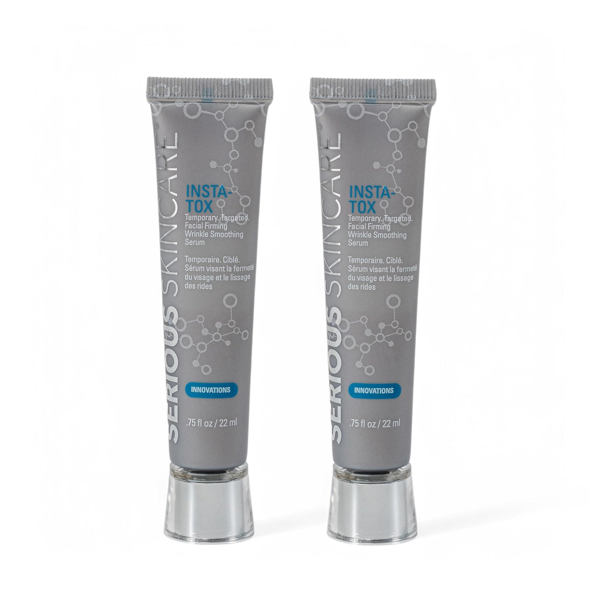 Serious Skincare INSTA-TOX bottle pour showing quick absorption and ease of use