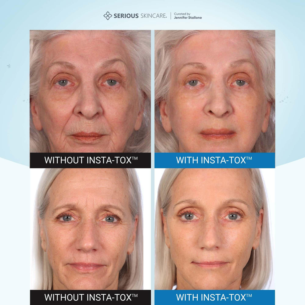 Serious Skincare INSTA-TOX texture close-up highlighting a smooth, lightweight formula