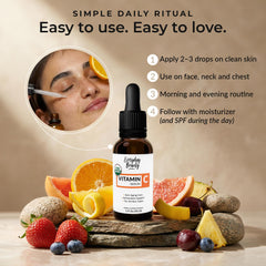 Envase sostenible del Sérum Vitamina C Orgánico, opción cruelty-free.