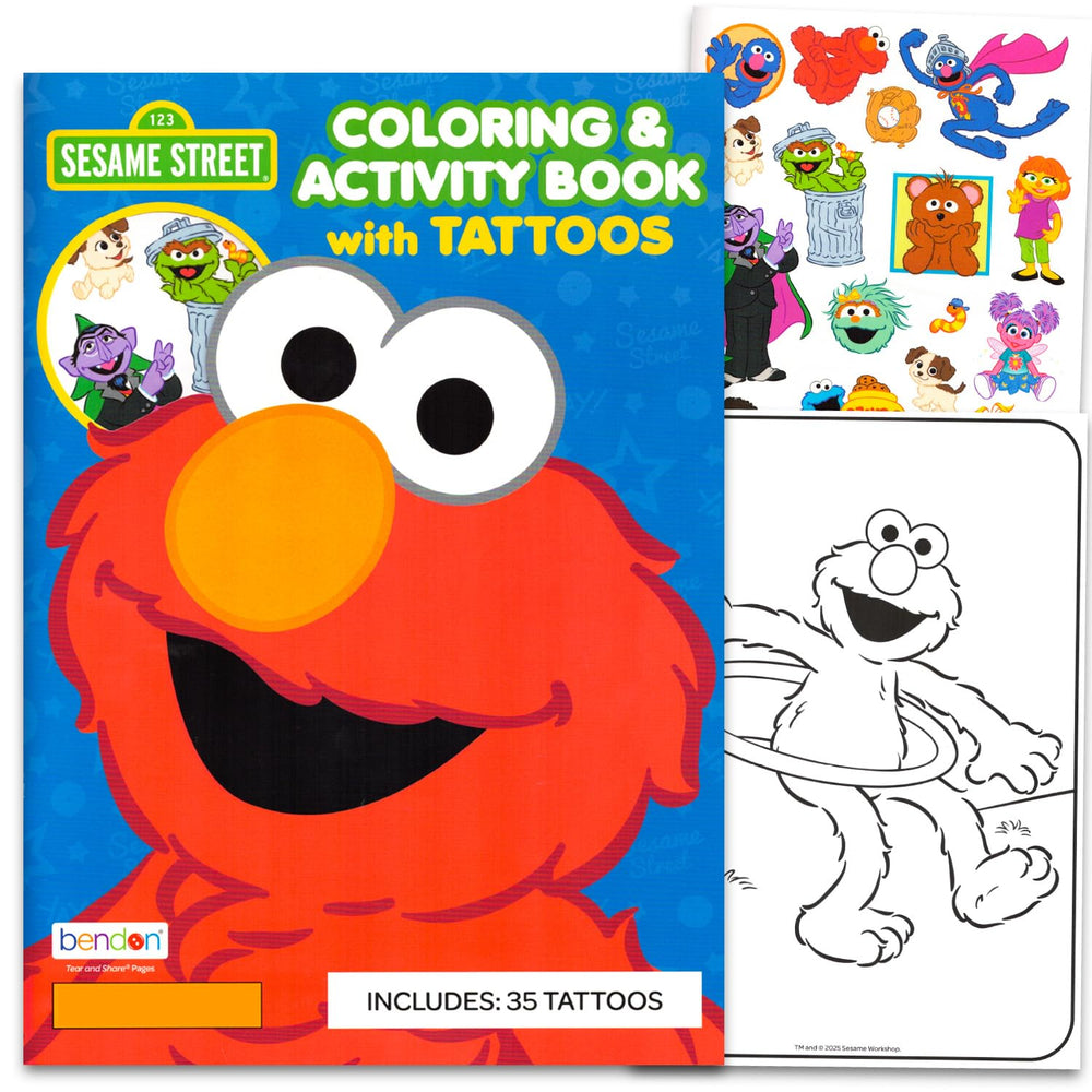Sesame Street Elmo temporary tattoos showcase beloved characters for quick, fun party rewards.