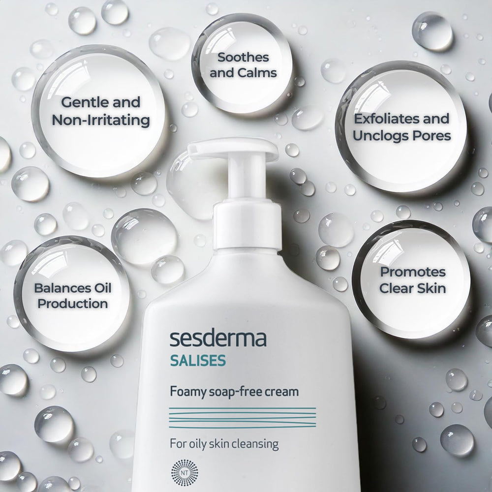 Sesderma SALISES ingredients chamomile aloe oats mimosa highlighted