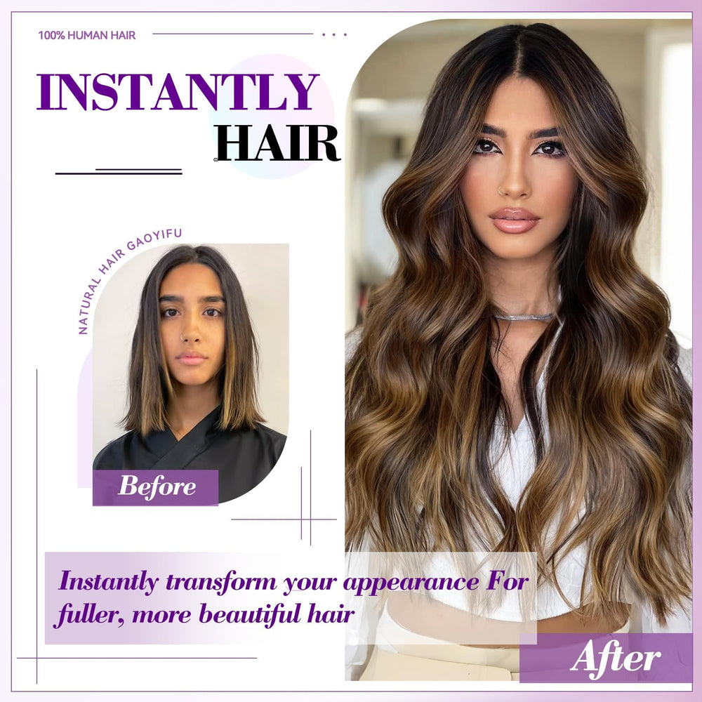 Setible balayage black brown highlight adds natural sun-kissed dimension.