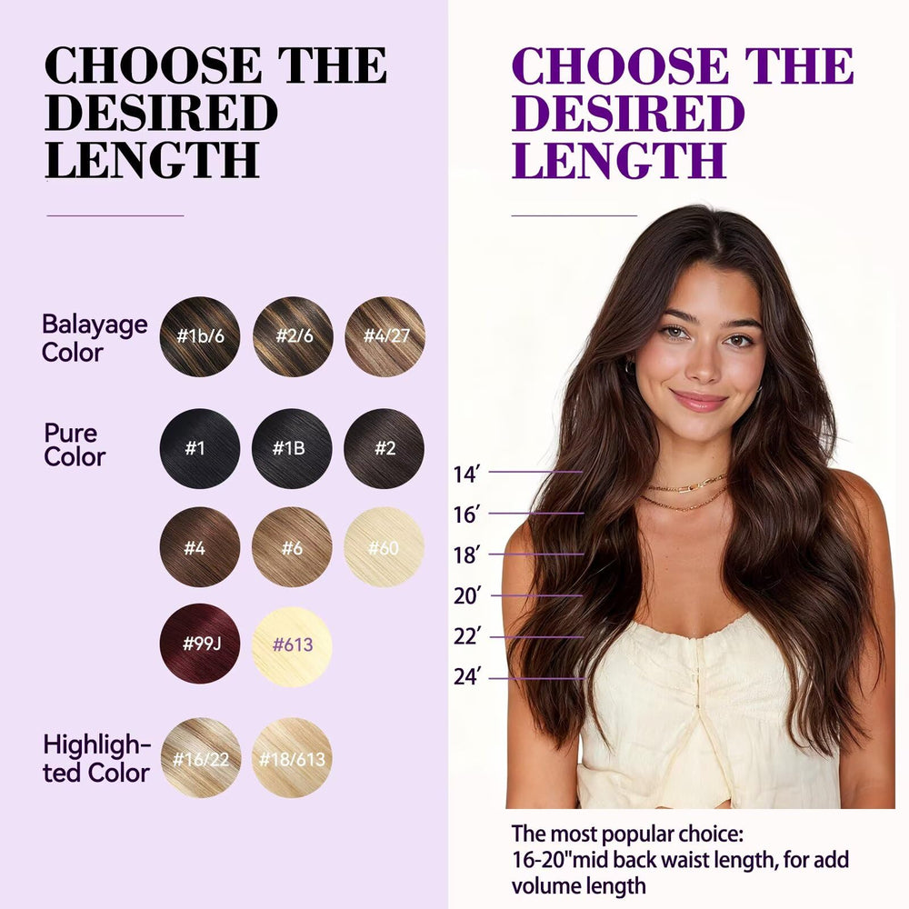 Setible clip-ins ideal for weddings and events for fuller volume.
