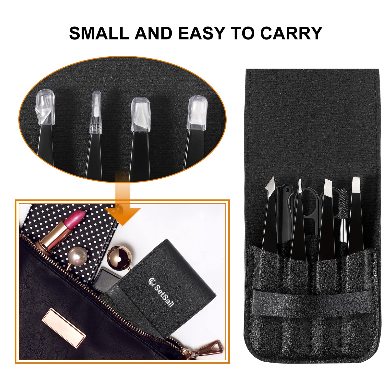 SetSail gift-pack packaging tweezers set, ideal for travel or gifting.