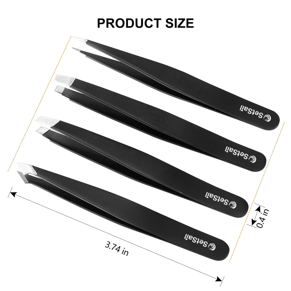 SetSail slant tweezers offer broad coverage for shaping eyebrows with steady control.