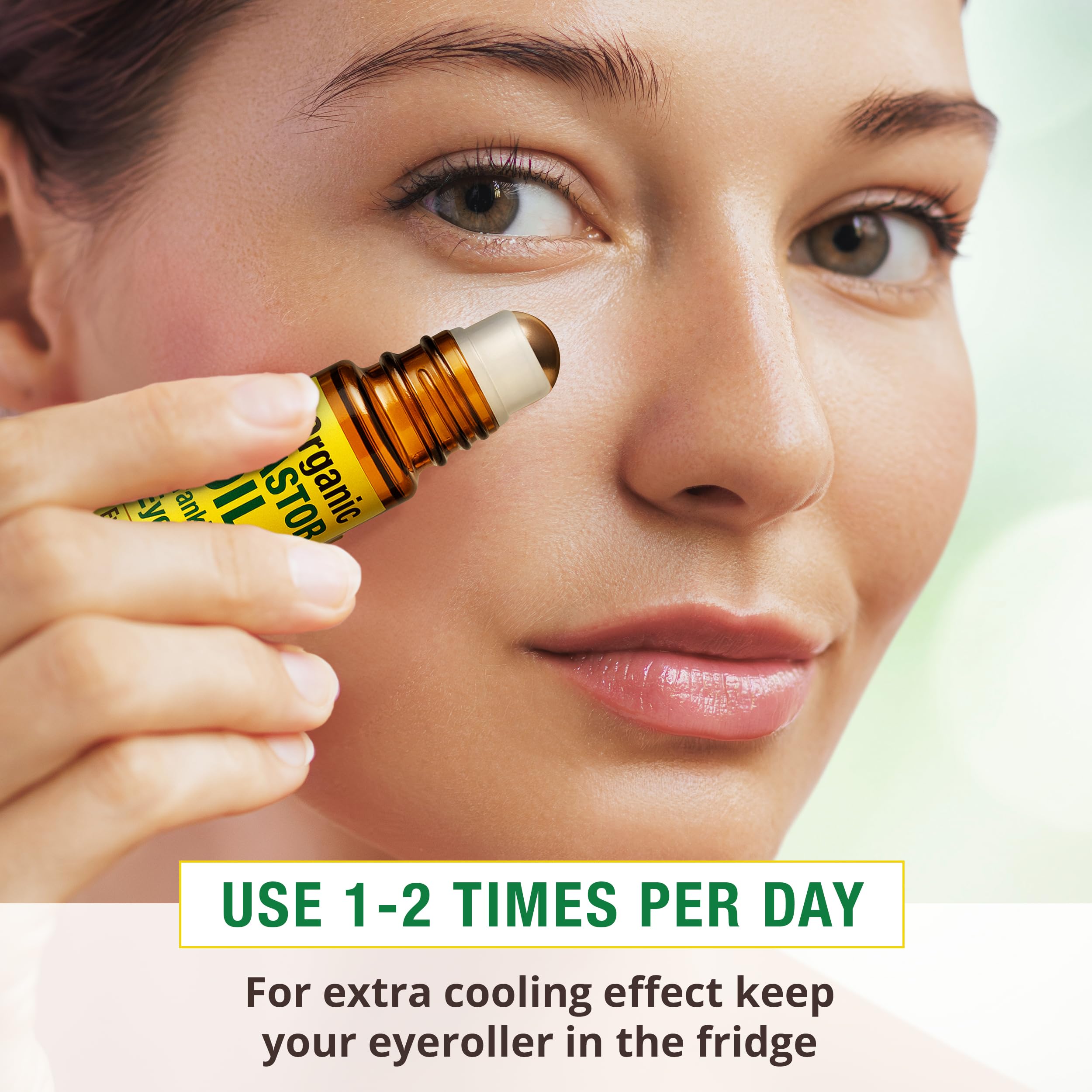 Seven Minerals Aceite de Ricino Orgánico, iluminación natural de la mirada con uso constante