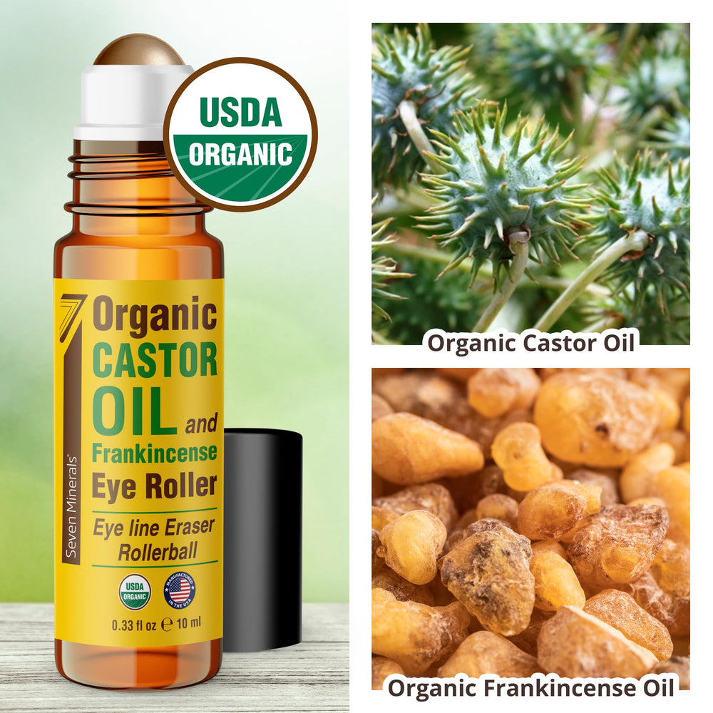 Seven Minerals Aceite de Ricino Orgánico en formato portátil, ideal para uso diario