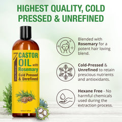 Aceite de ricino Seven Minerals para piel seca, nutrición y suavidad