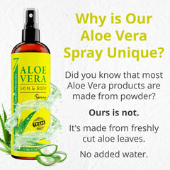 Seven Minerals Aloe Vera Spray cabello, aporta brillo y suavidad al peinado