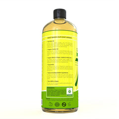 Aceites orgánicos en Seven Minerals Castile y fórmula vegana