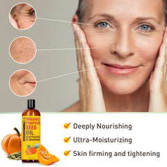 Seven Minerals Pumpkin Seed Oil texture absorbed quickly into skin.