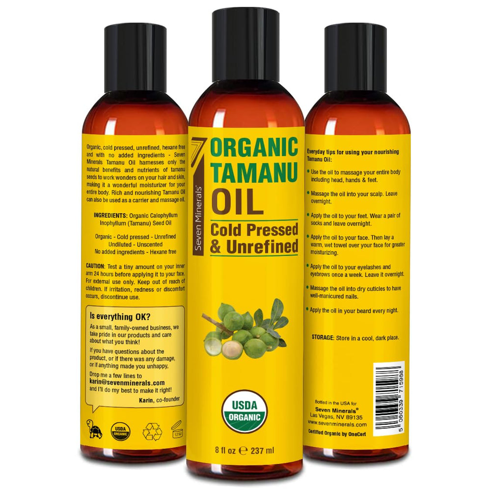 Aceite de Tamanu Seven Minerals en uñas, cuidado y fortalecimiento